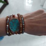 Bransoletka Jaspis Błękitna Ziemia - Odwaga photo review