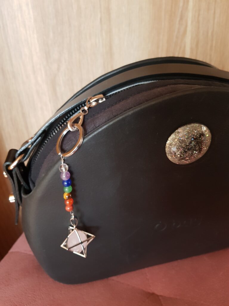 Czakra Merkaba brelok do kluczy (Kwarc różowy) photo review