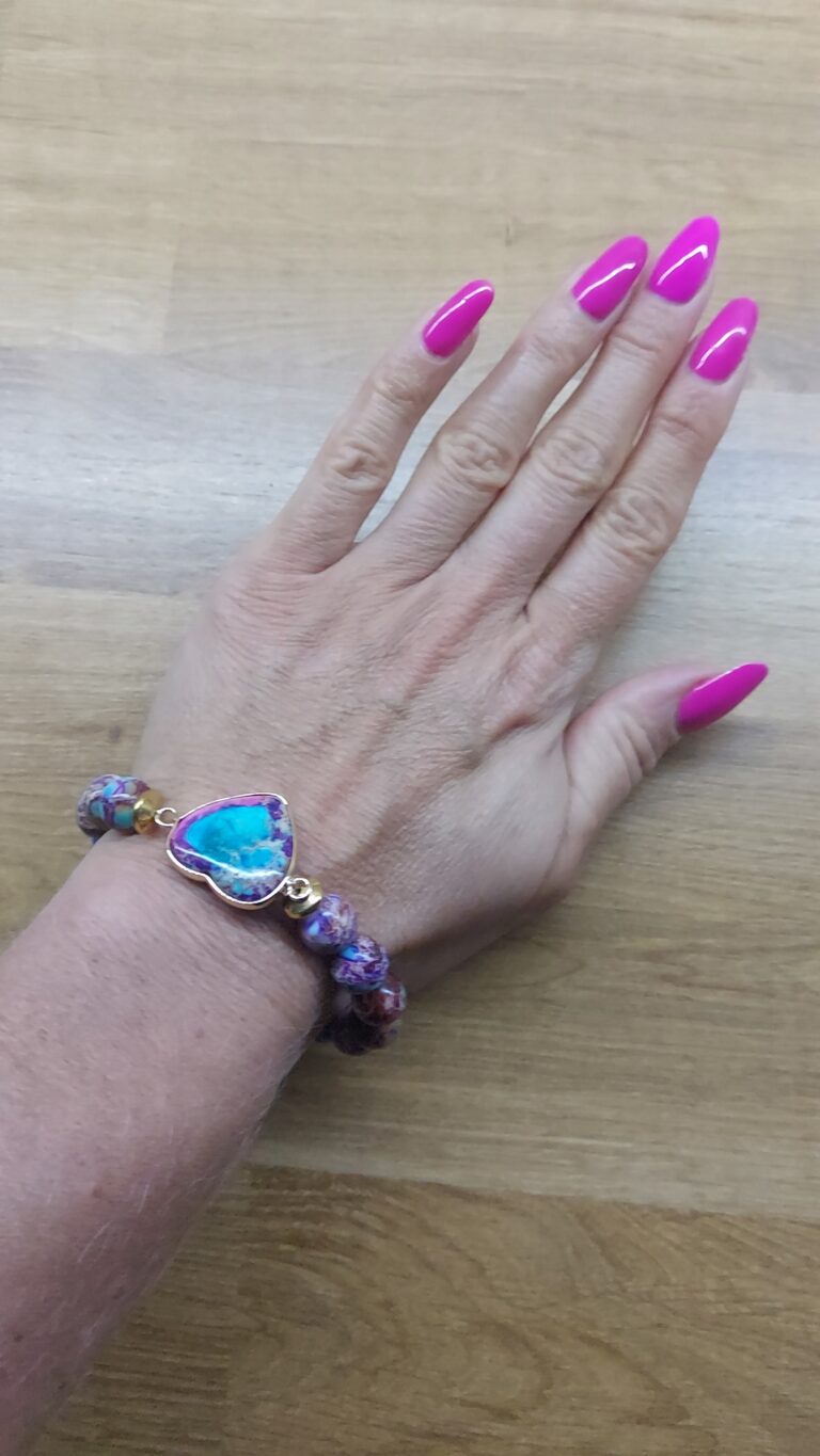 Bransoletka Jaspis Cesarski Serce – Przywódca photo review