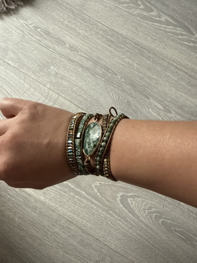 Vintage bransoletka z zielonym jaspisem photo review