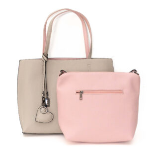 Borsa Bag Beige&Pink