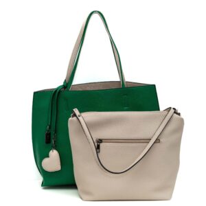 Borsa Bag Green&Beige