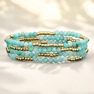 Bransoletka Golden Amazonit