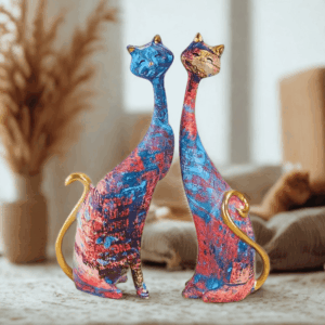Vintage Cat figurka 2 szt.