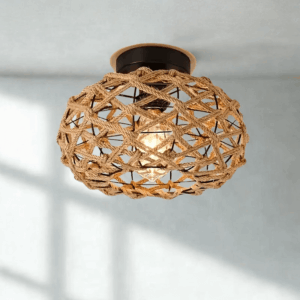 Lampa sufitowa zen tkana ręcznie