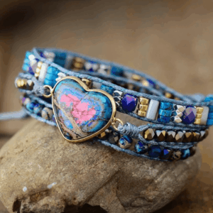 Blue Love Jaspis Bransoletka