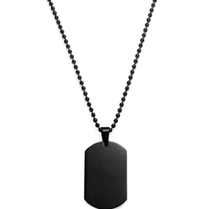 Black Dog Tag Naszyjnik Męski