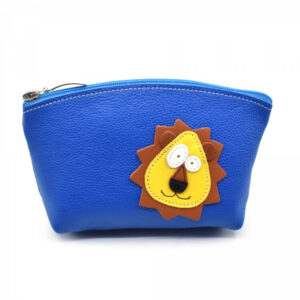 Skórzany pojemnik na kosmetyki lub długopisy - Lew