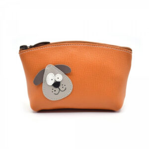 Skórzany pojemnik na kosmetyki lub długopisy -Pies