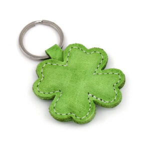 Brelok skórzany Koniczyna