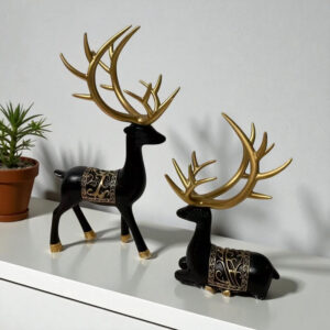 Zen czarny jeleń para