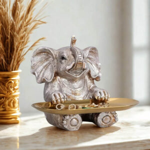 Słoń - stojak na biżuterię z tacką