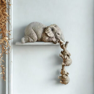 Urocza dekoracja w kształcie słoni