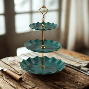 Elegancki pojemnik na owoce - zielony