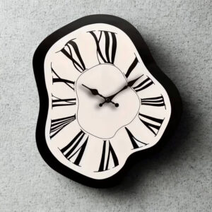 Nowoczesny zegar ścienny - Dali