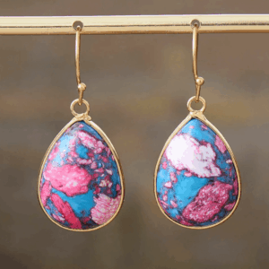 Kolczyki Jaspisu Cotton Candy