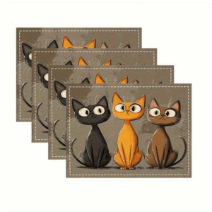 Zestaw 4 podkładek - koty