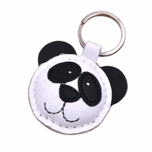 Brelok skórzany Panda