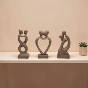 Figurek miłosnych zestaw 3 – kolor piaskowy