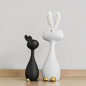 Króliki czarno-białe 2 szt.