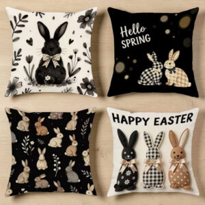 Poszewek na poduszki Vintage Rabbit zestaw 4